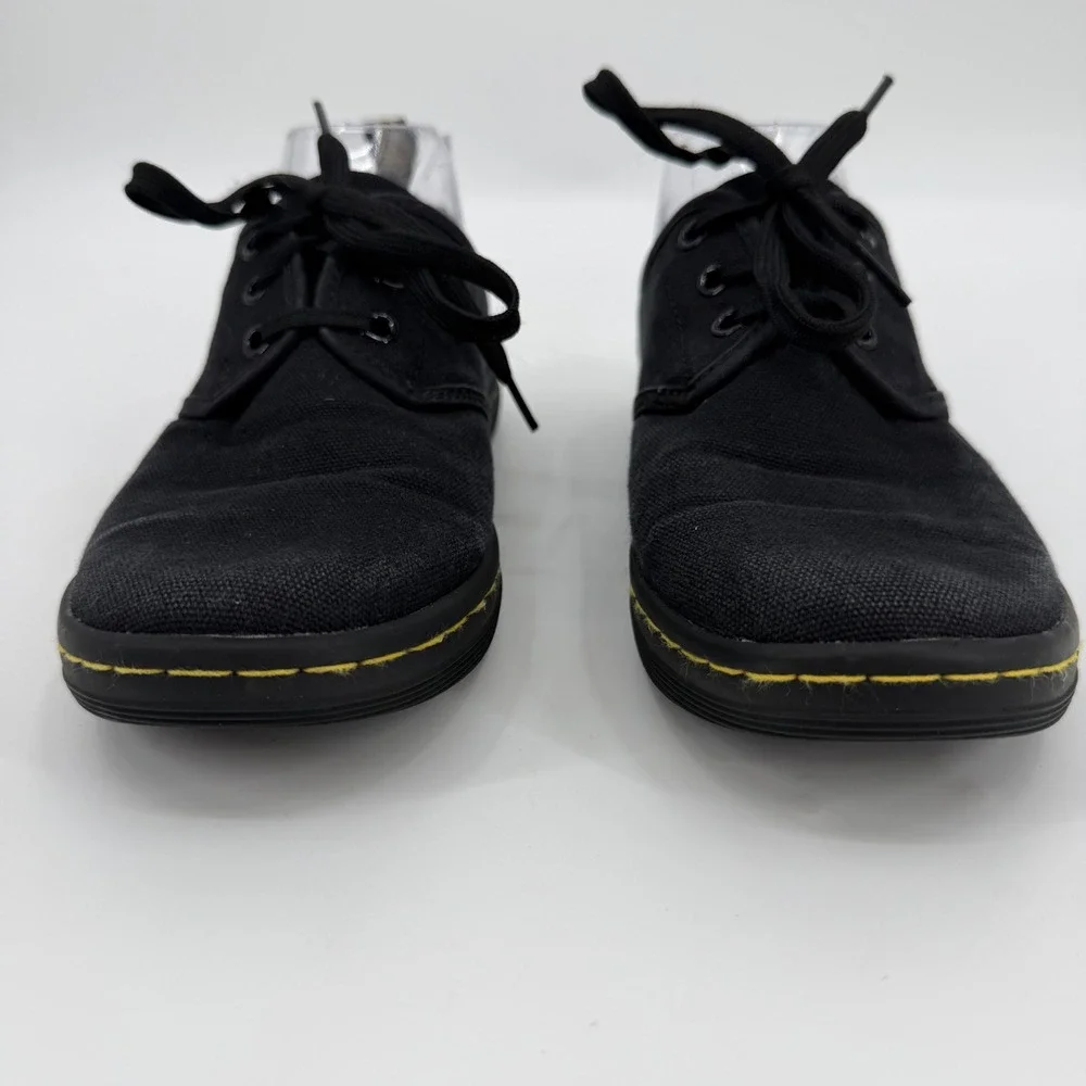 Dr. Martens Soho Black Canvas 3-Eye Oxford Shoes AW004 Mens 7 Womens 8